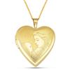 Gold Filled Mother/Child Heart Locket, with Gold Filled Chain