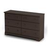 South Shore Summer Breeze Collection Dresser, Chocolate