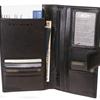 Bond Street, Tuscany Leather Passport and Airline Case with Tab Closure - Travel Wallet, 957096BLK