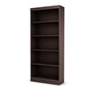 South Shore Smart Basics 5-Shelf Bookcase, Chocolate, Model # 7259768