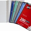 Hilroy Notebook Quad, 1 Subject, 200 Page, 10-½ x 8, Assorted Colours