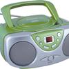 Sylvania SRCD243 Portable CD Player with AM/FM Radio, Boombox (Green)