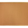 Standard Oak Finish Frame Cork Bulletin Board- 4' x 3