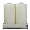 2 Pack Unscented 3x6" Pillars - White