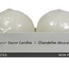 2 Pack Unscented 3" Sphere Candles - White
