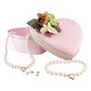 Miadora 6-7 mm Freshwater White Pearl Necklace and Earrings with Heart Shape Clasp