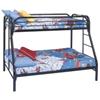 Monarch, Dilan, Twin Over Full Bunk Bed, Black