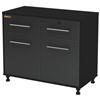 South Shore Karbon Base Garage Cabinet (5227722) - Black/Charcoal
