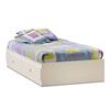 South Shore Sand Castle Collection Single Mates Storage Bed  - Pure White