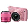 Nikon 1 S1 10.1MP Compact System Camera with 11-27.5mm & 30-110mm Lens Kit - Pink