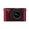 Nikon 1 J3 14.2MP Compact System Camera with 10-30mm & 30-110mm Lens Kit - Red