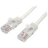 StarTech Cat5e Snagless RJ45 M/M UTP Patch Cable (White) - 75 ft. (45PATCH75WH)