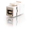 CABLES TO GO SNAP-IN USB B/B FEMALE WHITE KEYSTONE INSERT MODULE