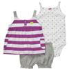 Carter's® Girls' 3 Piece Diaper Dress Set