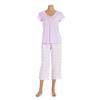 JESSICA®/MD Cap Sleeve Tee & Capri Pajama Set