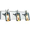 Gen Lite Silhouette Collection Chrome 3 Light Wall Lamp