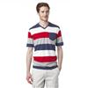 Point Zero® V-neck Stripe Jersey Short Sleeve T-shirt