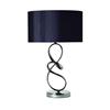 Gen Lite Sublime Black Chrome Table Lamp With Black Shade