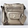 Ricardo Beverly Hills Pewter Crossbody Handbag