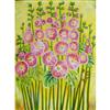 Hollyhocks by Sue Tupy Hand Painted Reproduction