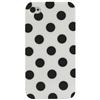 Exian iPhone 4/ 4S Polka Dot Soft Shell Case (4G115) - White
