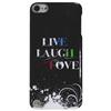 Exian iPod touch 5th Gen Live Laugh Love Hard Shell Case (5T003) - Black