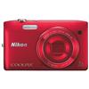 Nikon Coolpix S3400 20.1MP Digital Camera - Red