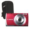 Canon PowerShot 16MP Digital Camera with Case (A2500) - Red