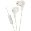 JVC Gumy Plus Ear Bud Headphones with Remote & Mic (HA-FR6) - White
