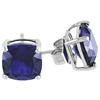 Amour Blue Sapphire Solitaire Earrings (750086457)