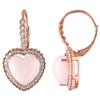 Amour Pink Plated Opal Heart Drop Earrings (750086472)
