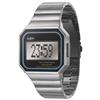 odm Mysterious VII Square Digital Watch (DD12904) - Silver Stainless Steel Band