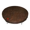Canadian Spa Company Round Brown 5 Inches/3 Inches Tapered Spa Cover - 80 Inches