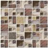 Jeffrey Court Native Ocean 11-3/4 in. x 11-3/4 in. Glass and Quartz Mosaic Wall Tile