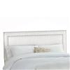 Skyline Furniture MFG. Upholstered Full Headboard in Premier Microsuede White