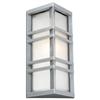 Contemporary Beauty Contemporary Beauty 1 Light Outdoor Wall Sconce with Frost Glass and Slat...