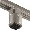 Progress Lighting Brushed Nickel Track Accessory, Outlet Adapter