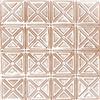 Shanko 2 Feet x 4 Feet Copper Plated Steel Nail-Up Ceiling Tile Design Repeat Every 6 Inches