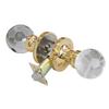 Krystal Touch of NY Soccer Ball Brass Privacy LED Door Knob