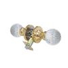 Krystal Touch of NY Golf Ball Brass Privacy LED Door Knob