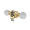 Krystal Touch of NY Moon Brass Privacy LED Door Knob