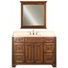Water Creation Spain 48 Inches Vanity in Classic Golden Straw with Marble Vanity Top in Sahara an...