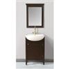Stufurhome 23 Inches Magnolia Single Sink Vanity with Mirror