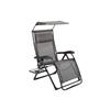 The Home Depot Patio XL Zero Gravity Chair with Canopy - Sliding Pillow, Folding Side Table