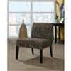 Monarch Specialties Tan / Brown Textured Brick Fabric Accent Chair
