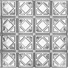 Shanko 2Feet X 2Feet Steel Silver Lay-In Ceiling Tile Design Repeat Every 6 Inches