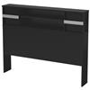 South Shore Step One Collection Full Bookcase Headboard (3159093) - Black