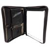 Land 14" Zippered Leather Tablet Letter Pad Case (SF8947) - Brown