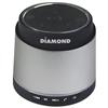 Diamond Mini Rocker Bluetooth Wireless Portable Mobile Speaker (MSPBT300S) - Silver