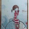 iCan Relief and Coloured Drawing Cases for iphone 5(Girl on Fish)